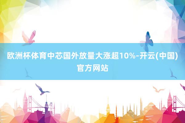 欧洲杯体育中芯国外放量大涨超10%-开云(中国)官方网站